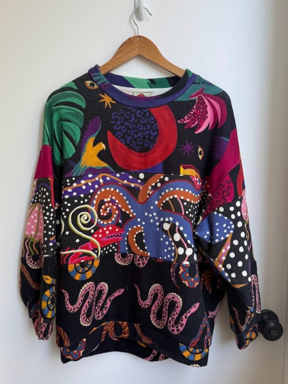 FARM Rio Printed Crewneck Sweatshirt